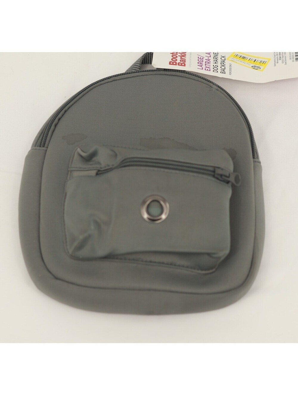 Boots & Barkley Dog Backpack Harness Attachment Zip Pockets Size L/XL Gray